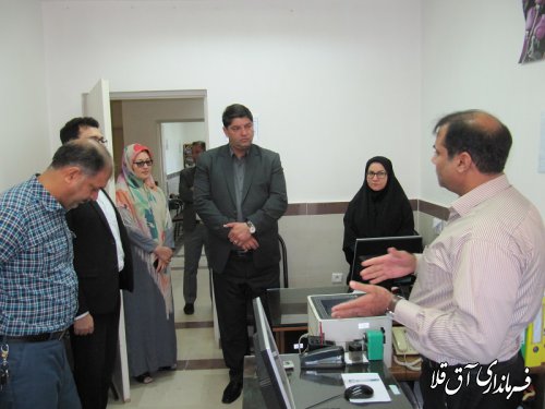 بازدید سرزده فرماندار آق قلا از شبکه بهداشت و درمان و شرکت تعاونی خبازان