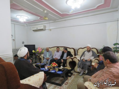 دیدار معاون سیاسی ،امنیتی واجتماعی استاندار گلستان با آزاده و جانباز سرافراز خان بببینی