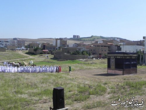 بازسازی واقعه غدیر در شهرستان مینودشت به نمایش در آمد