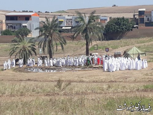بازسازی واقعه غدیر در شهرستان مینودشت به نمایش در آمد