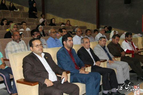 آیین تجلیل از برگزیدگان نهمین ‌جشنواره کتابخوانی رضوی در کلاله برگزار شد