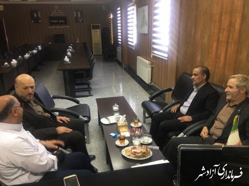 دیدار و نشست مشترک فرماندار شهرستان ورامین با فرماندار شهرستان آزادشهر