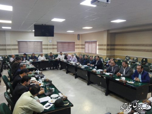 جلسه شورای هماهنگی مواد مخدر شهرستان علی آبادکتول