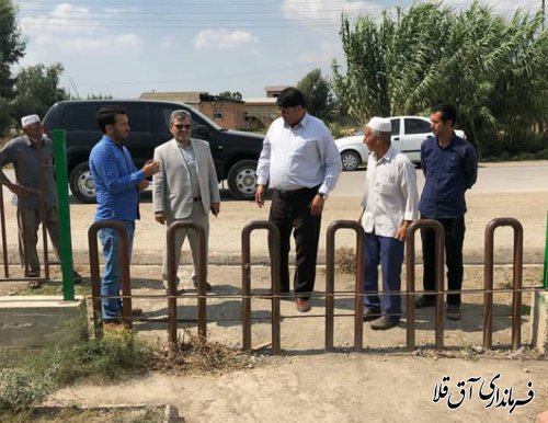 بازدید نماینده عالی دولت از روستاهای قوشجان آباد و گامیشلی یلقی بخش مرکزی شهرستان آق قلا