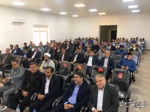 برگزاری مراسم افتتاح متمرکز 91 پروژه عمرانی و اقتصادی و اشتغالزا شهرستان آزادشهر