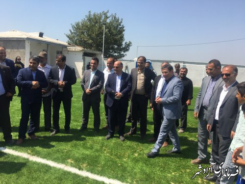 افتتاح زمین چمن مصنوعی نگین شهر با اعتبار 1 میلیارد تومان