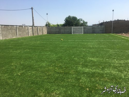 افتتاح زمین چمن مصنوعی نگین شهر با اعتبار 1 میلیارد تومان