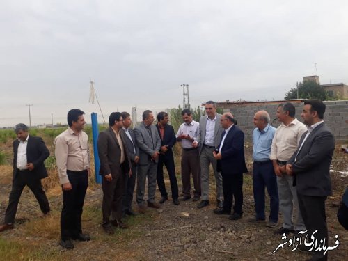 افتتاح پروژه آبیاری تحت فشار جهادکشاورزی شهرستان آزادشهر 