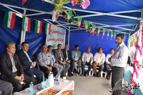 حضور فرماندار و مسئولین شهرستان ترکمن در مراسم جشن عاطفه ها