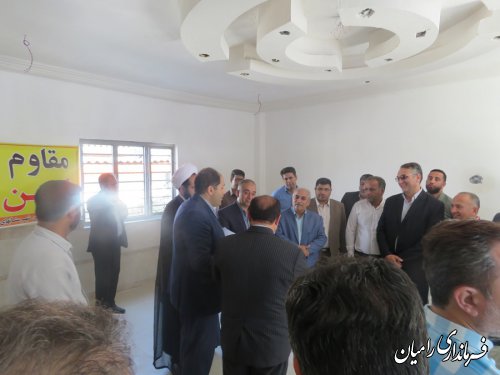 آیین بهره برداری از اولین واحدمسکونی احداثی ناشی از خسارات سیل در رامیان