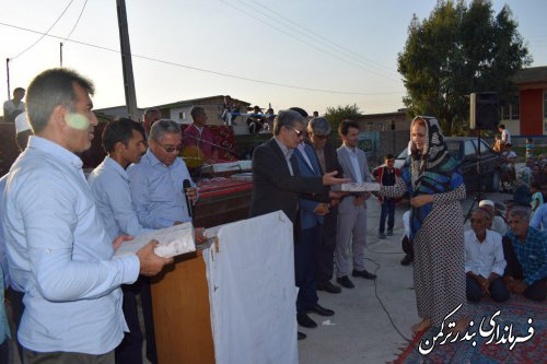 برگزاری جشنواره فرهنگ و اقتصاد روستا "امید" در روستای سیل زده گامیشلی نزار