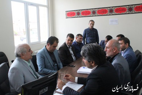 بازدید مدیرکل دفتر امورسیاسی و انتخابات استانداری از دفتر ستاد انتخابات مرکز حوزه انتخابیه رامیان - آزادشهر