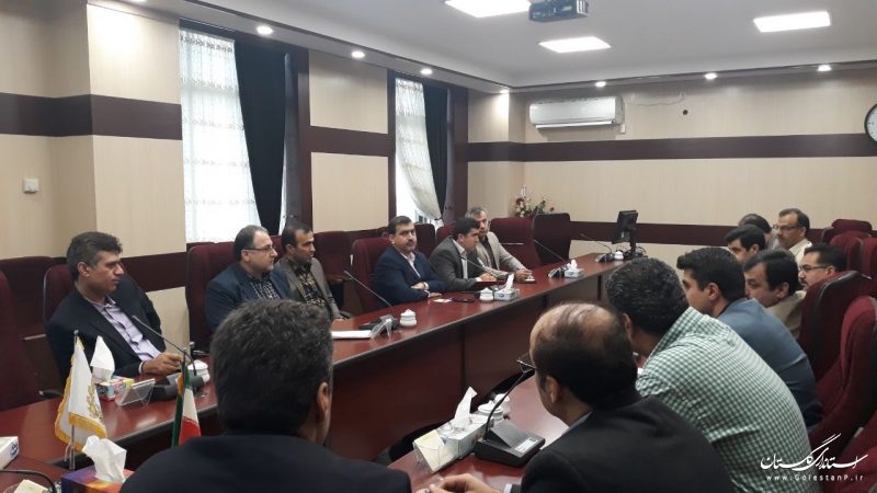 جلسه بررسی مشکلات طرح های تولیدی در بانک ملی