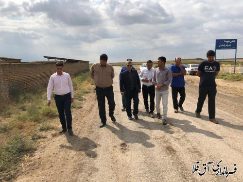 بازدید میدانی فرماندار  آق‌قلا از روستاهای شهرستان 