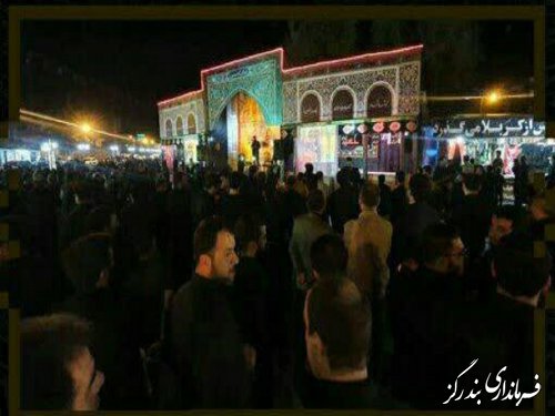 حضور استاندار گلستان در مراسم عزاداری حضرت اباعبدالله الحسین (ع) در بندرگز