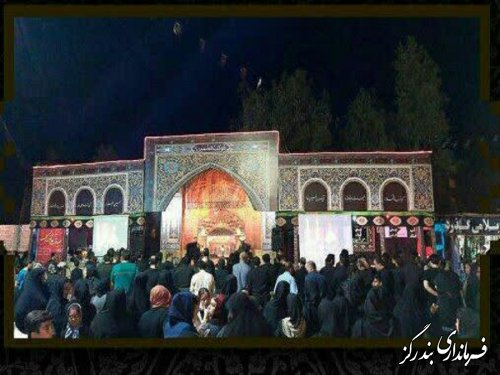حضور استاندار گلستان در مراسم عزاداری حضرت اباعبدالله الحسین (ع) در بندرگز