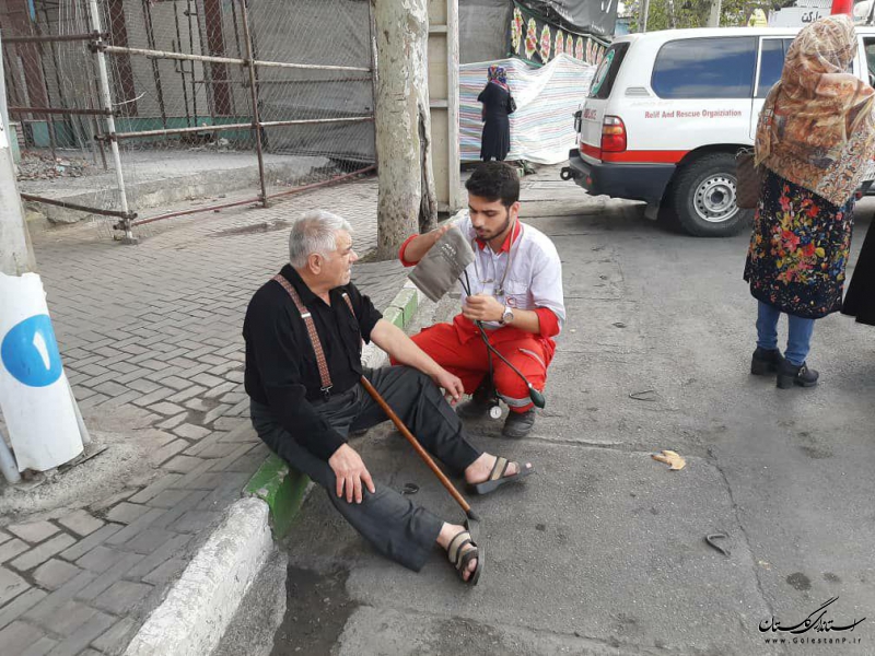 بهره مندی 1000 نفر از خدمات جمعیت هلال احمر گلستان در عاشورای حسینی
