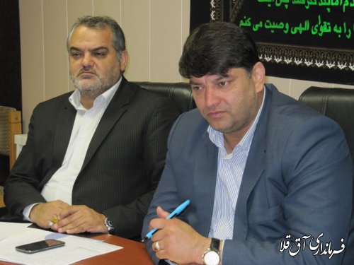 جلسه کمیسیون کنترل و ساماندهی اتباع شهرستان آق قلا برگزار شد