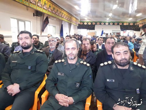 فرمانده جدید سپاه پاسداران انقلاب اسلامی شهرستان آزادشهر معارفه شد