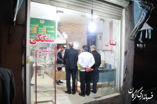 فرماندار گرگان بصورت سرزده از نانوایی های سطح شهر بازدید کرد