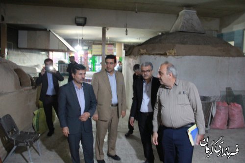 فرماندار گرگان بصورت سرزده از نانوایی های سطح شهر بازدید کرد