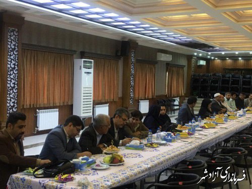 کارگروه تسهیل و رفع موانع تولید شهرستان آزادشهر برگزار شد