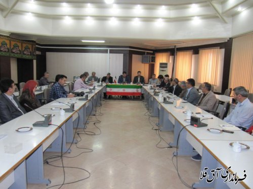 هفدهمین جلسه ستاد بازسازی و نوسازی شهرتسان آق قلا برگزار شد