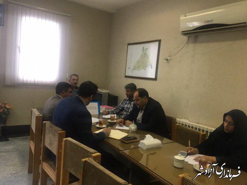 اولین جلسه هیات بازرسی و رسیدگی به شکایات انتخابات در شهرستان آزادشهر تشکیل شد