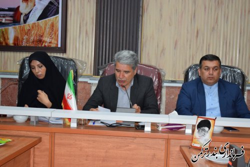 دومین جلسه ستاد انتخابات شهرستان ترکمن برگزار شد