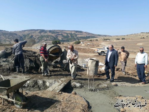 بازدید از ساخت و ساز ابنیه روستایی در روستاهای قلعه قافه و چمانی بالا