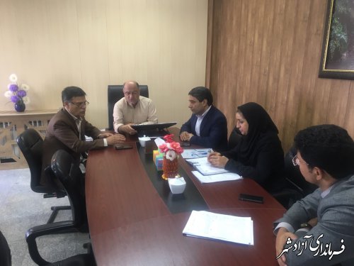 دیدار مدیرکل امور اجتماعی و فرهنگی استانداری با فرماندار شهرستان آزادشهر