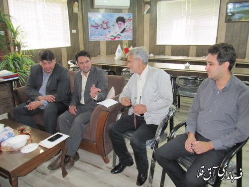 فرماندار شهرستان آق قلا بصورت سرزده از اداره ورزش و جوانان بازدید بعمل آورد