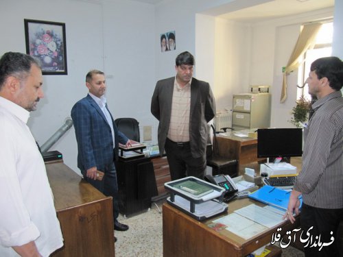 بازدید سرزده فرماندار آق قلا از اداره منابع طبیعی شهرستان
