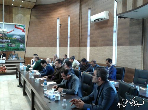 برگزاری جلسه شورای هماهنگی مبارزه با مواد مخدر شهرستان علی آبادکتول