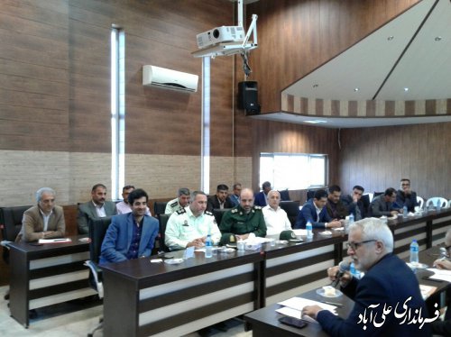 برگزاری جلسه شورای هماهنگی مبارزه با مواد مخدر شهرستان علی آبادکتول