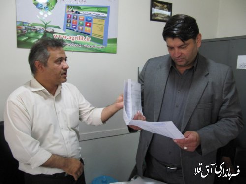 فرماندار آق قلا بصورت سرزده از مرکز جامع سلامت و خدمات کشاورزی شهر انبار الوم بازدید کرد