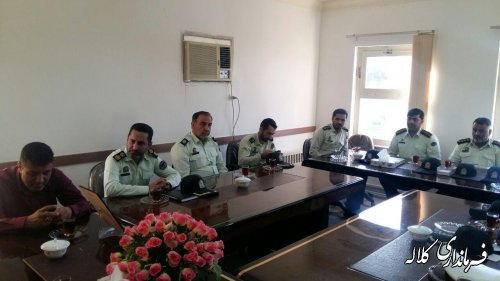 فرمانده و پرسنل نیروی انتظامی کلاله با فرماندار شهرستان دیدار کردند
