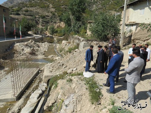 بازدید فرماندار گالیکش بهمراه دادستان عمومی از خسارات ناشی از سیل در دهستان نیلکوه