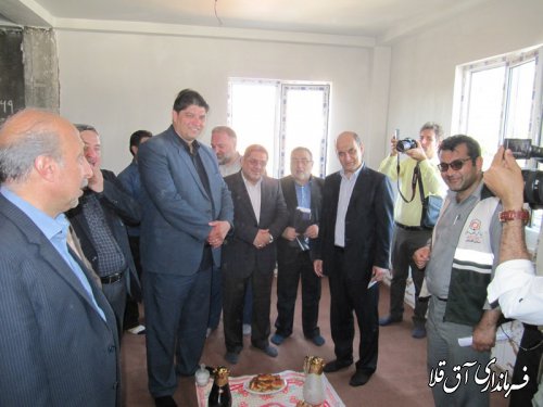 دو واحد مسکونی در روستاهای سیل زده چن سولی و تازه آباد شهرستان آق قلا افتتاح شد