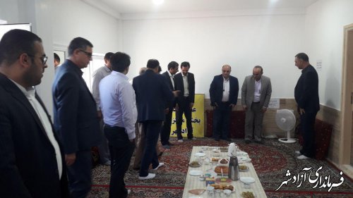 افتتاح یک واحد منزل مسکونی آسیب دیده در روستای عطابهلکه شهرستان آزادشهر