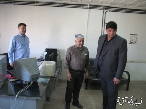 فرماندار بصورت سرزده از اداره مخابرات شهرستان آق قلا بازدید کرد