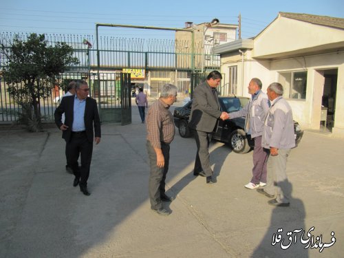 فرماندار بصورت سرزده از اداره مخابرات شهرستان آق قلا بازدید کرد