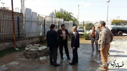 بازدید فرماندار کلاله از کشتارگاه دام شهرستان