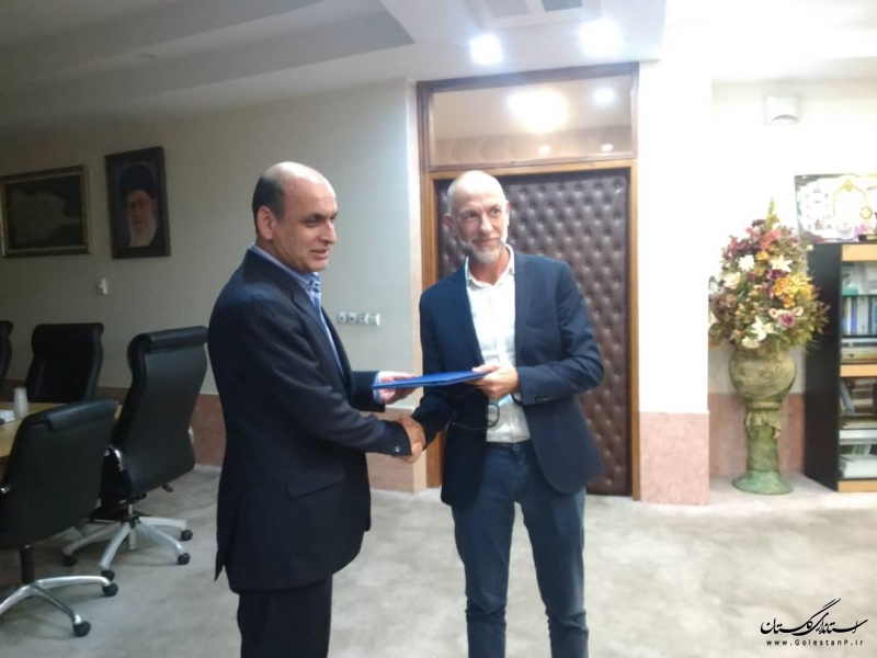 امضاء تفاهمنامه همکاری در زمینه مدیریت پسماند میان استاندار گلستان و مدیرعامل شرکت ایتالیایی