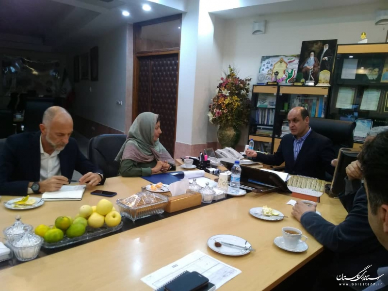 امضاء تفاهمنامه همکاری در زمینه مدیریت پسماند میان استاندار گلستان و مدیرعامل شرکت ایتالیایی