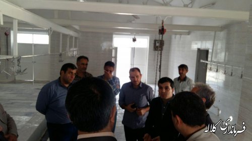 بازدید فرماندار کلاله از کشتارگاه دام شهرستان