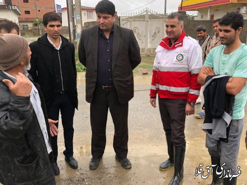آبگرفتگی اتوبان گرگان به آق قلا، حدفاصل روستای قربان آباد مدیریت شد