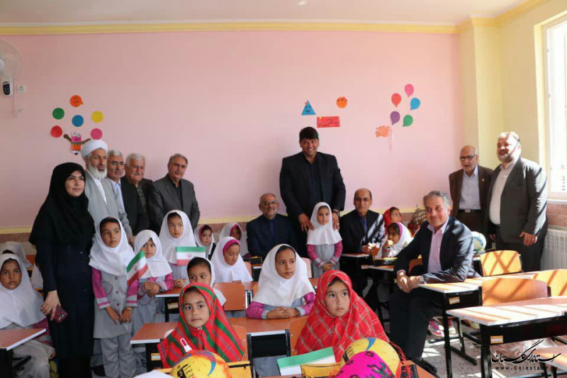 مدرسه 6 کلاسه در روستای اوچ تپه شهرستان آق قلا افتتاح شد