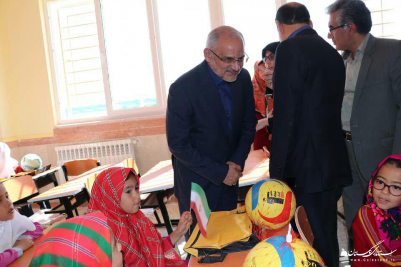 مدرسه 6 کلاسه در روستای اوچ تپه شهرستان آق قلا افتتاح شد
