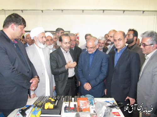 کارگاه صنایع چوب و مبلمان روستای عطا آباد شهرستان آق قلا به بهره برداری رسید